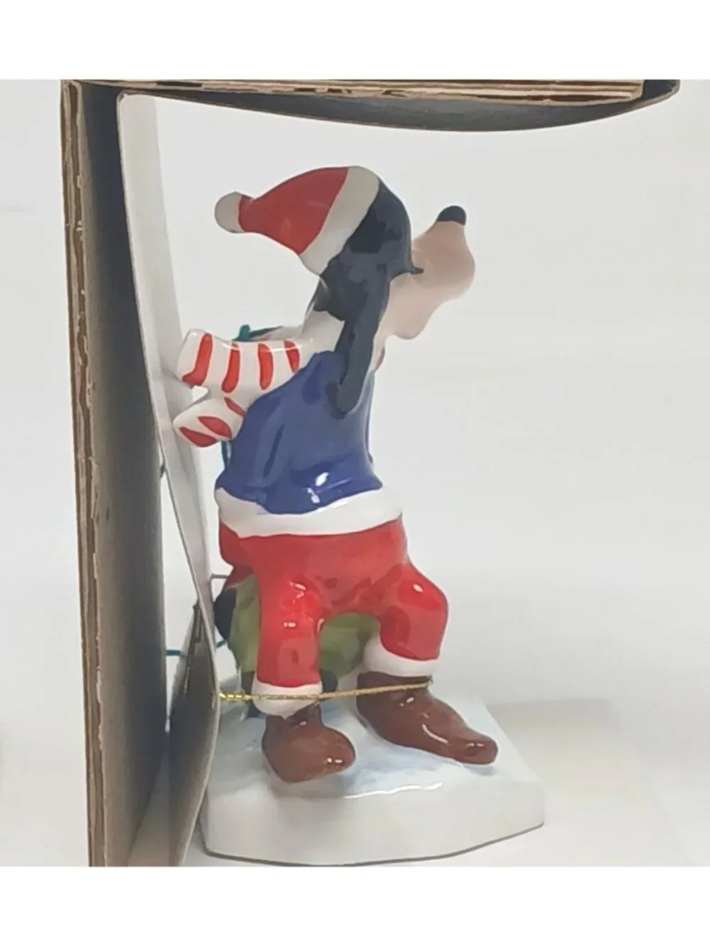 Schmid Walt Disney Christmas 1980 Goofy Sleigh Ride Ornament First LTD #D-9